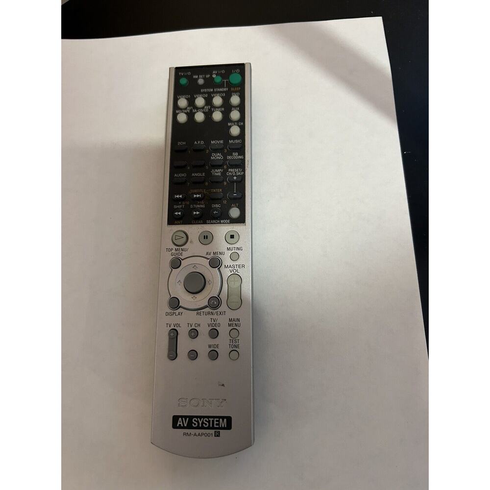 Authentic OEM Sony RM-AAP001 AV System Audio Video Receiver Remote Control Unit